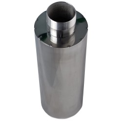Schalldämpfer mit Doppelanschluss 1-1/4"