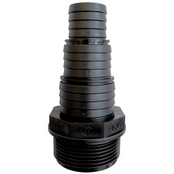 3-fach Schlauchreduzierung mit 1-1/2" Gewinde auf Ø 38/32/25mm