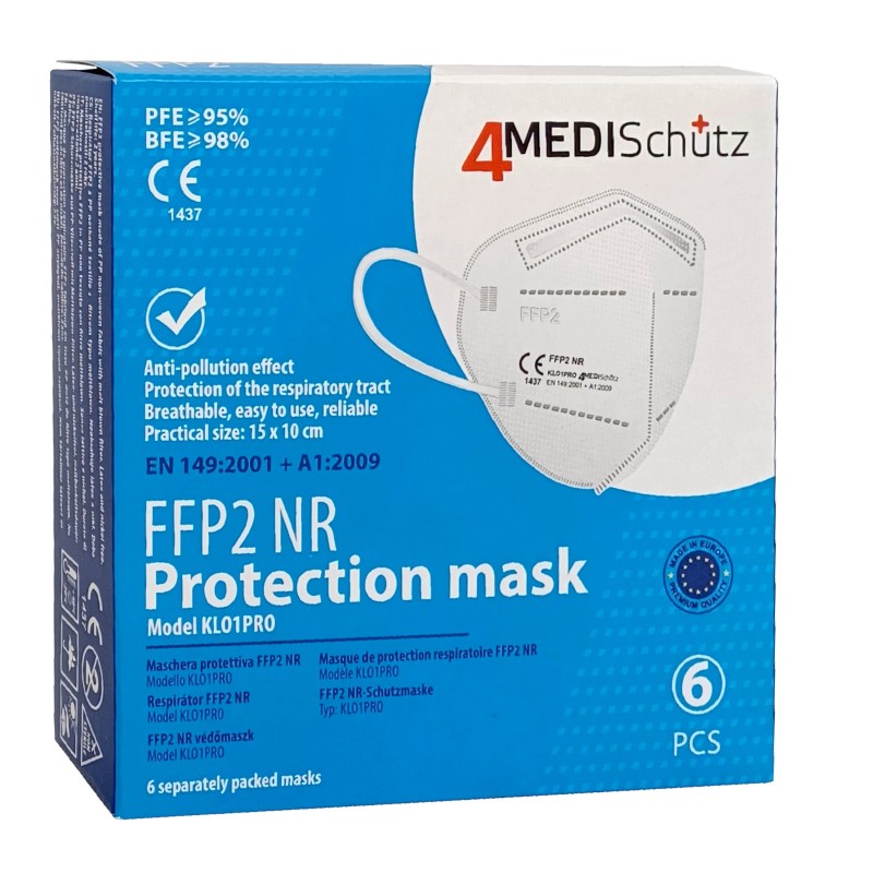 FFP2 Maske 6 Stk. zertifiziert - Made in EU