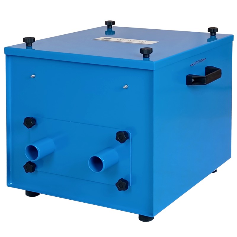 Große HEPA-Filterbox mit 3-fach Filterung und Doppelschlauchanschluss