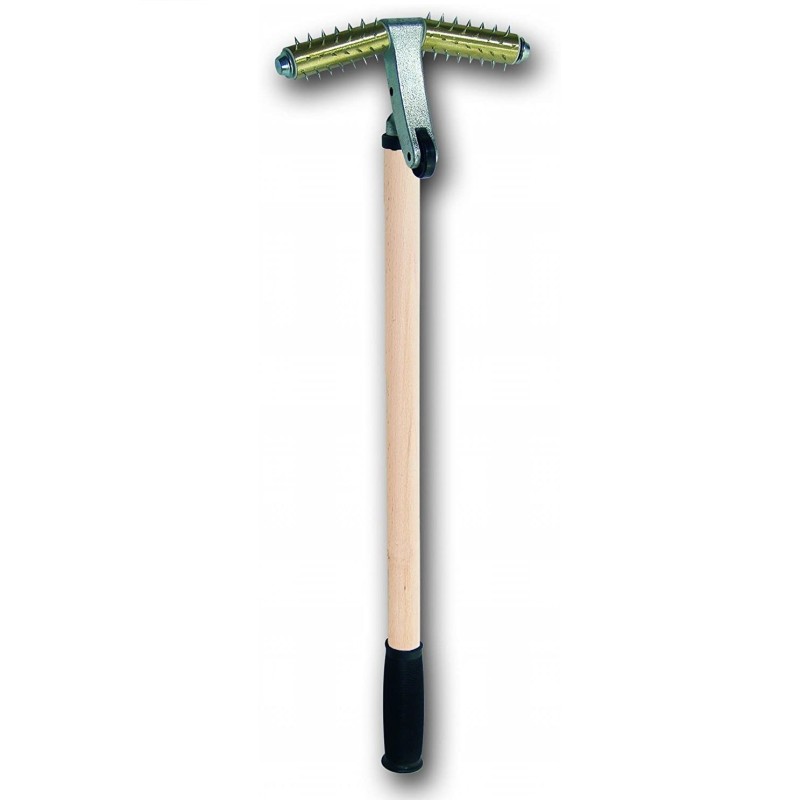 Stachelwalze, Tapetenperforator, Messing, 200mm breit