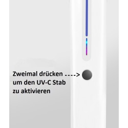 Tragbarer LED UV-C Desinfektionsstab mit Akku