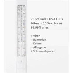 Tragbarer LED UV-C Desinfektionsstab mit Akku