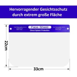 Face Shield Gesichtsschutz Gesichtsvisier Spuckschutz