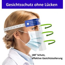 Face Shield Gesichtsschutz Gesichtsvisier Spuckschutz